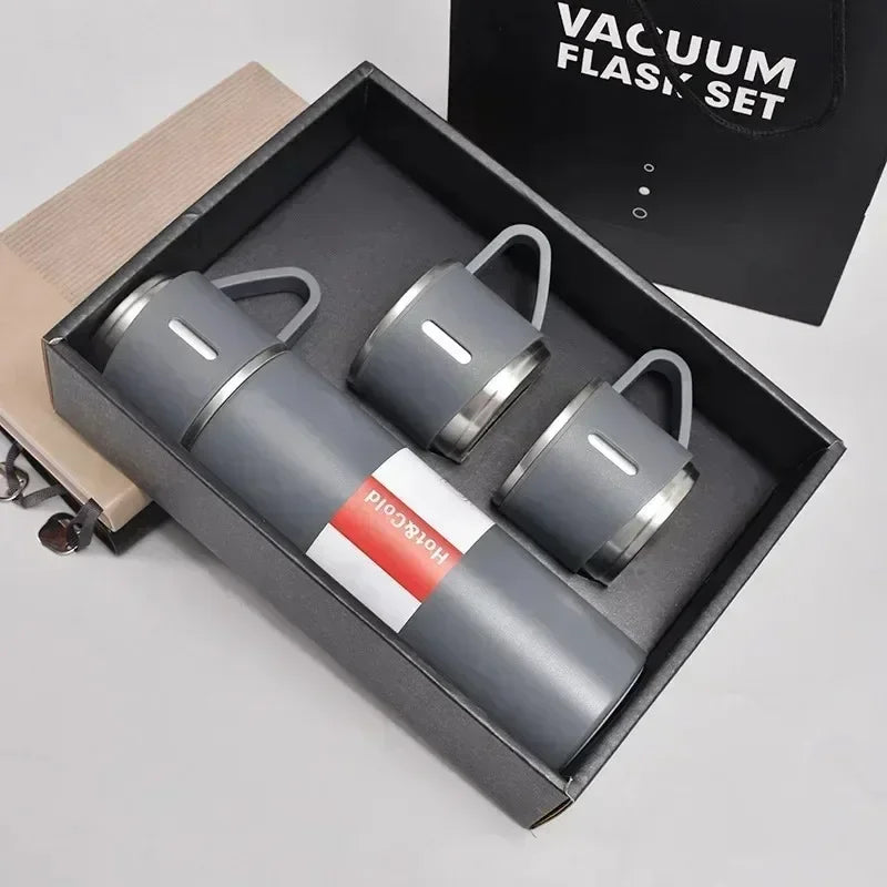 Stainless Steel Vacuum Insulated Bottle, Portable Bottle, Office Gift Set, Business Style Coffee Mug, Thermal Mug, 500ml, 304