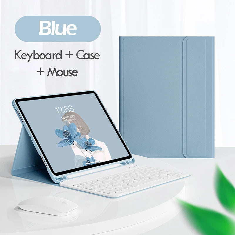 for iPad Air 5 Air 4 10.9 Magnetic Keyboard Case for iPad Pro 11 2022 10.2 7 8 9 10th Gen Air 3 10.5 Smart Stand Case Cover