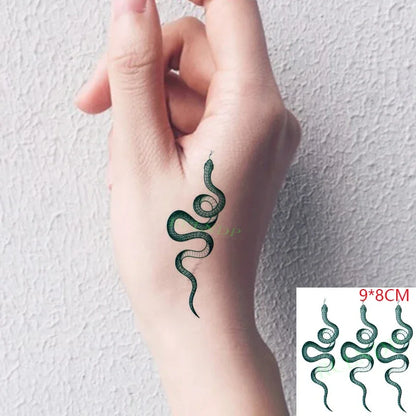 Waterproof Temporary Tattoo Sticker Body Art Love Wave Heartbeat Line Small Size Fake Tatto Flash Tatoo for Girl Women