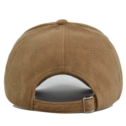 Solid Suede Retro Baseball Caps For Men Women Spring Autumn Street Snapback Hip Hop Hat Adjustable Faux Fur Sunscreen Visor Cap