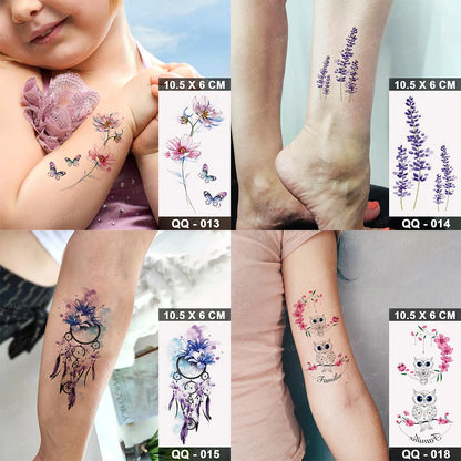 Waterproof Temporary Tattoo Sticker Moon Sun Black Line Geometric Flash Tatoo Women Men Child Arm Ankle Body Art Fake Tatto Cool