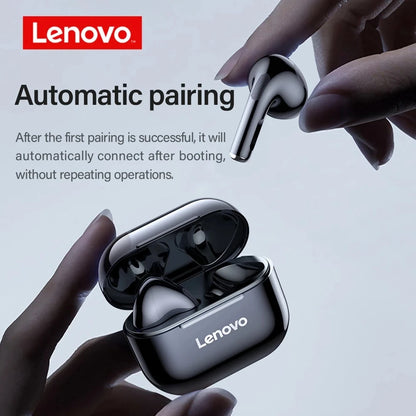 New Lenovo LP40 Earphones TWS Wireless Bluetooth Earbuds Bass Touch Control Stereo Noise Reduction Long Standby Original Choice