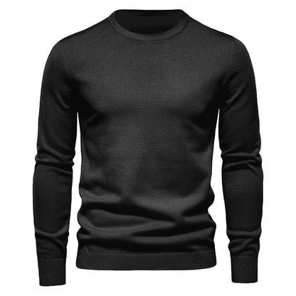 New Winter Thickness Pullover Men O-neck Solid Color Long Sleeve Warm Slim Sweaters Men Men's Sweater Pull Male Clothing