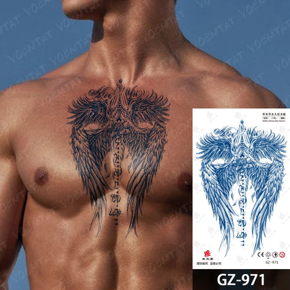 Bow Tie Love Juice Ink Lasting Waterproof Temporary Tattoo Sticker Leaf Totem Semi Permanent Fake Tatoo Body Art Men Women Arm