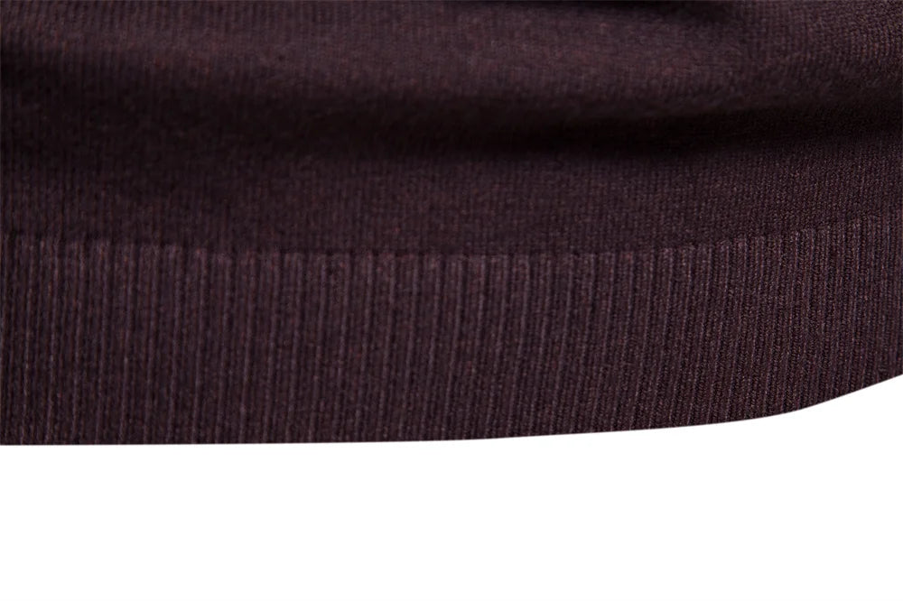 New Winter Thickness Pullover Men O-neck Solid Color Long Sleeve Warm Slim Sweaters Men Men's Sweater Pull Male Clothing