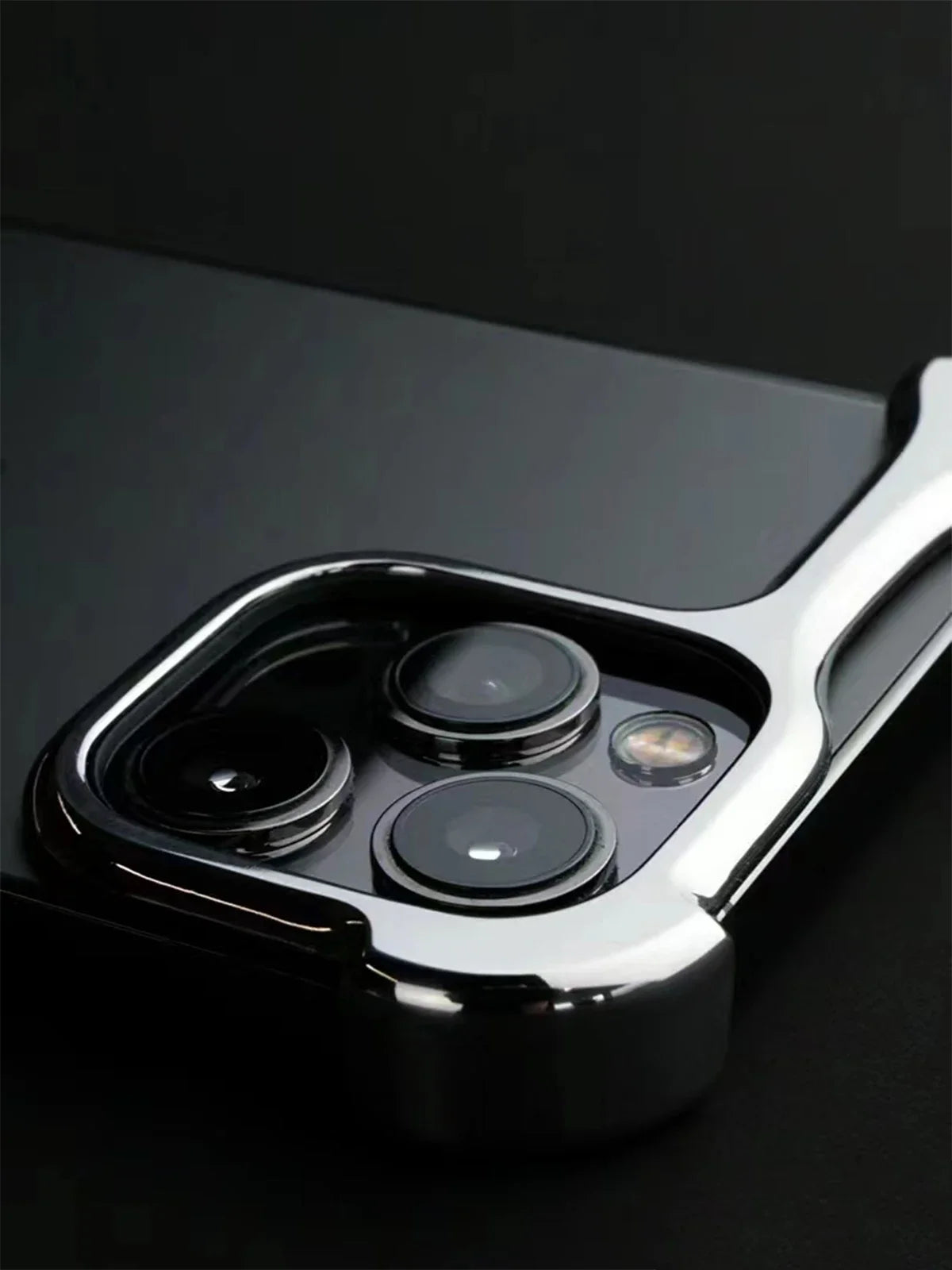 Luxury Irregular Aluminum Alloy Bumper Phone Case For IPhone 12 13 14 15 16 Pro Max 16Pro Plus Lens Film Protection Metal Cover