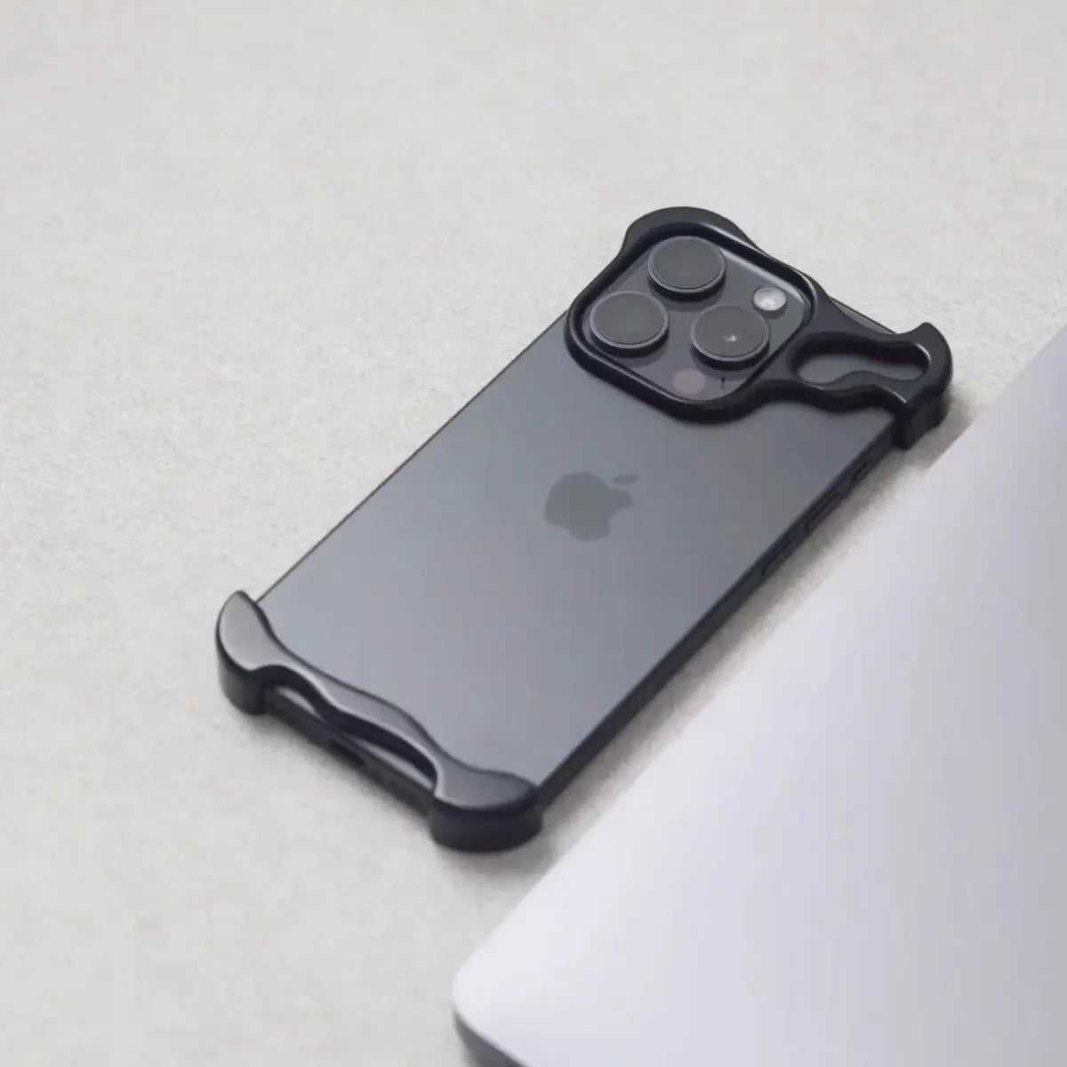 Luxury Irregular Aluminum Alloy Bumper Phone Case For IPhone 12 13 14 15 16 Pro Max 16Pro Plus Lens Film Protection Metal Cover