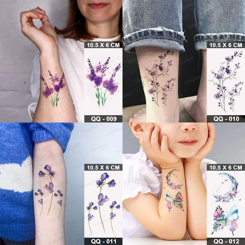 Waterproof Temporary Tattoo Sticker Moon Sun Black Line Geometric Flash Tatoo Women Men Child Arm Ankle Body Art Fake Tatto Cool