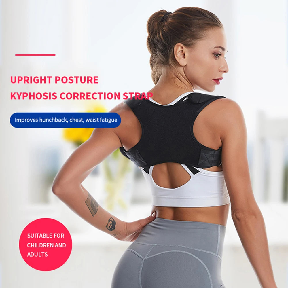 1Pcs Adjustable Posture Corrector Men Women Pain Relief Upper Back Brace Body Posture Corrector Back Straightener Belt Shoulder