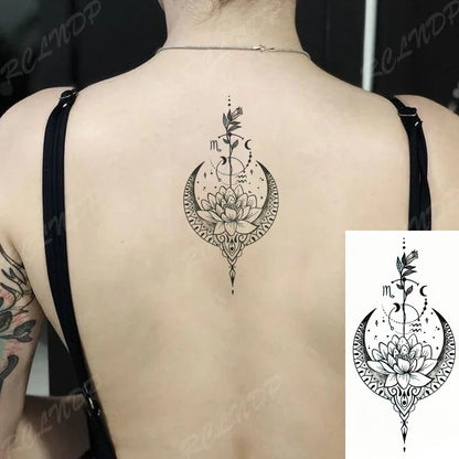 Waterproof Temporary Tattoo Sticker Body Art Love Wave Heartbeat Line Small Size Fake Tatto Flash Tatoo for Girl Women