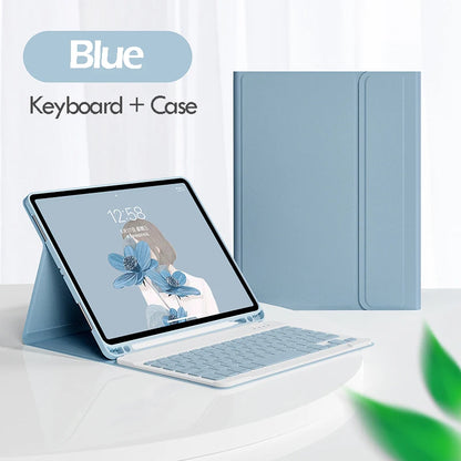 for iPad Air 5 Air 4 10.9 Magnetic Keyboard Case for iPad Pro 11 2022 10.2 7 8 9 10th Gen Air 3 10.5 Smart Stand Case Cover