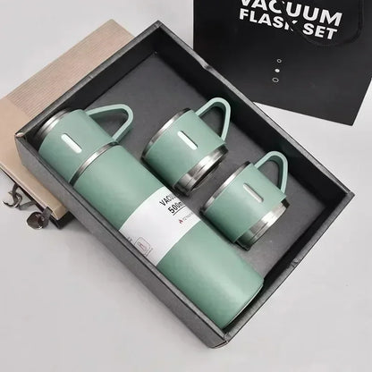 Stainless Steel Vacuum Insulated Bottle, Portable Bottle, Office Gift Set, Business Style Coffee Mug, Thermal Mug, 500ml, 304