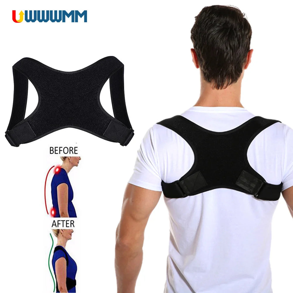 1Pcs Adjustable Posture Corrector Men Women Pain Relief Upper Back Brace Body Posture Corrector Back Straightener Belt Shoulder