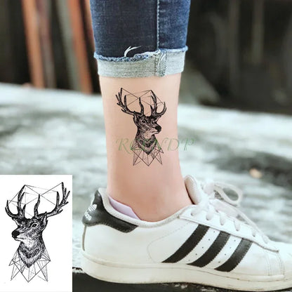 Waterproof Temporary Tattoo Sticker Body Art Love Wave Heartbeat Line Small Size Fake Tatto Flash Tatoo for Girl Women