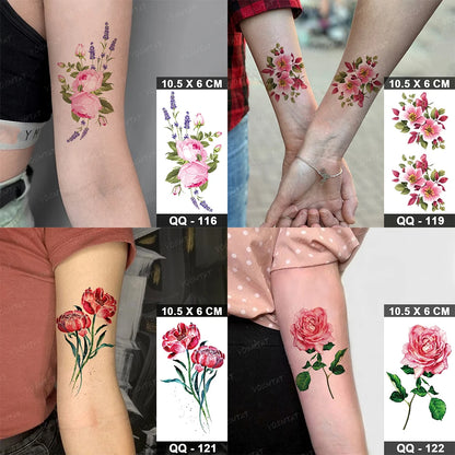 Waterproof Temporary Tattoo Sticker Moon Sun Black Line Geometric Flash Tatoo Women Men Child Arm Ankle Body Art Fake Tatto Cool